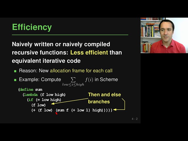 Lecture "Control Flow (Part 5, Recursion)" of "Programming Paradigms"