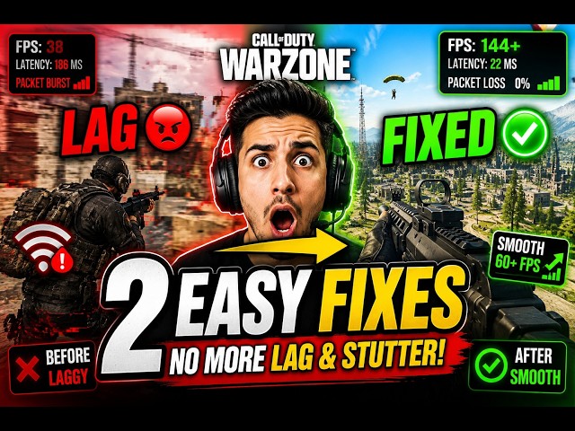 How To Fix Warzone Lag & Stuttering (2 Easy Steps)