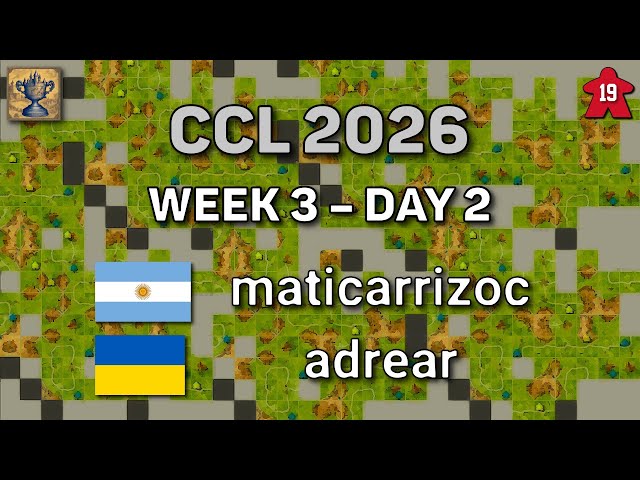 Carcassonne Champions League – Week 3 Day 2: maticarrizoc – adrear