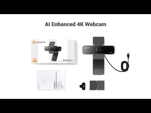 NewEye 61 4K AI Webcam Unpacking
