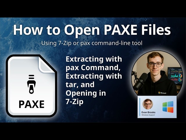 How to Open PAXE Files (PAX Extended Compressed Archive)