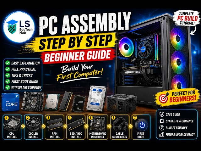PC Assembly Step by Step 🔧 | Build Your First Computer | Beginner Guide