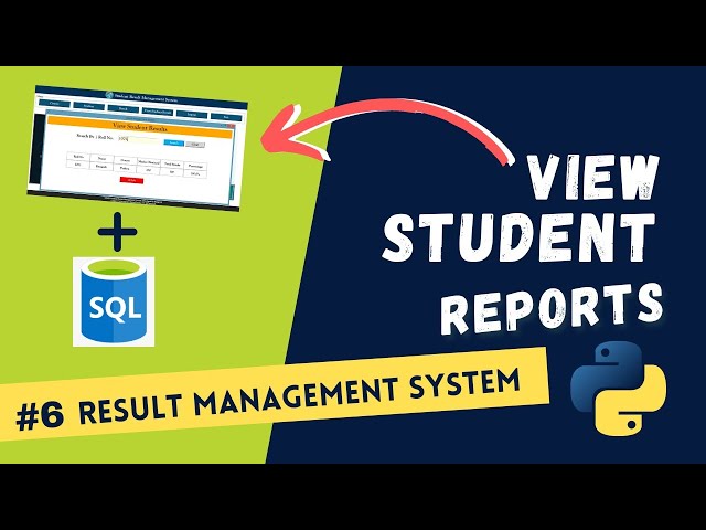🚀🎓 #Part 6: Create Student Result Management System with Database in Python | Zero to Hero Course🔥🔥🔥
