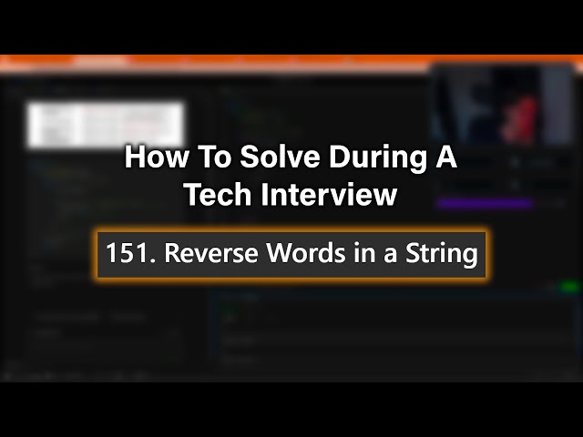 Reverse Words in String | C++ | How to Solve in a Tech Interview | LeetCode 151