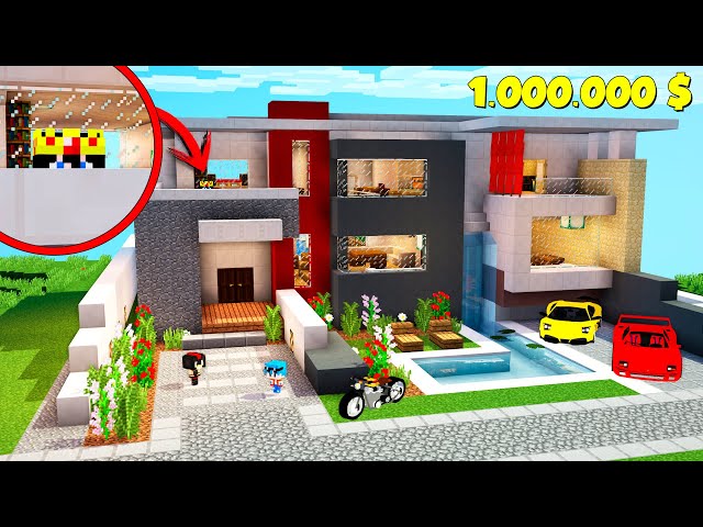 ¡ME ESCONDO EN LA MANSIÓN DE 1.000.000 $ DE LOS COMPAS! 😂 EL ESCONDITE EN MINECRAFT
