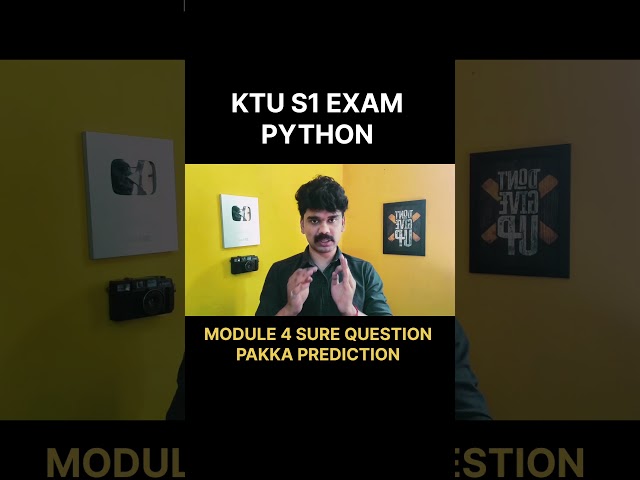 KTU S1 PYTHON SURE PAKKA QUESTIONS🔥 #shorts #exam #ktu