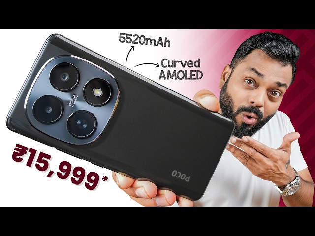 POCO M8 5G Unboxing & First Look ⚡ 3D 120Hz AMOLED, 5520mAh & More