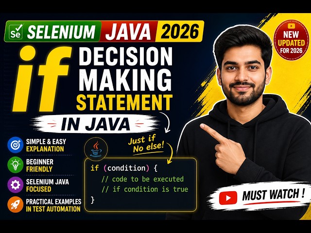 178. if decision making statement in Java (Selenium Java 2026)