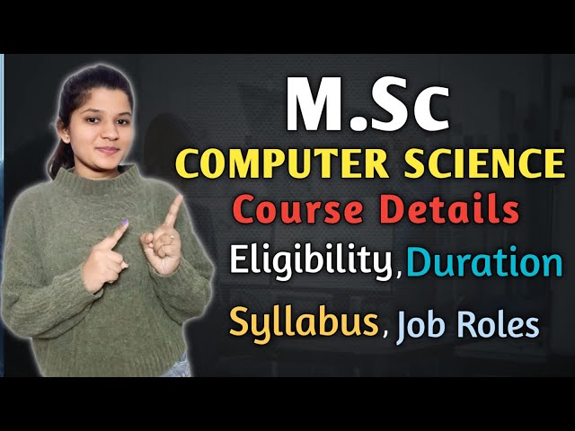 Msc.Computer Science Course Details || Duration,Eligibility,Syllabus || Aravali Technologies ||
