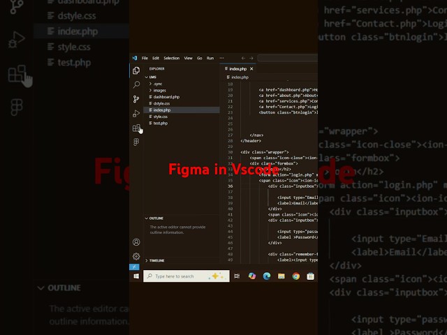 VS code figma design use #liveserver #figma  #tech #vscode  #coding #programming