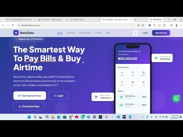 Premium VTU Website Script Simple Install Guide