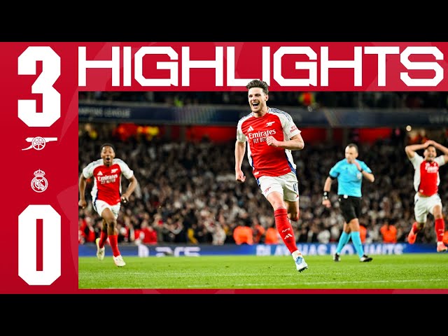 A SPECIAL NIGHT IN N5! | Arsenal vs Real Madrid (3-0) | UCL Highlights | Rice (2) and Merino 🙌