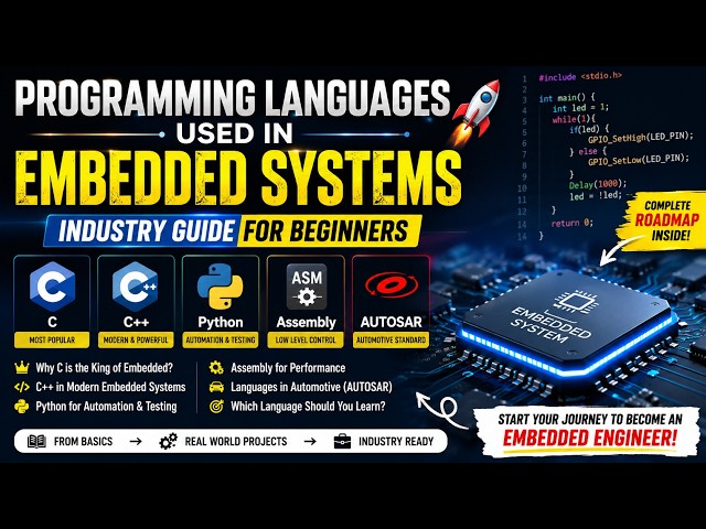 Programming Languages Used in Embedded Systems 🚀 | Industry Guide for Beginners