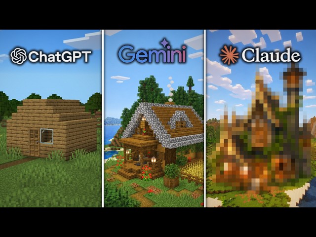 3 AIs Build a Minecraft Base From Scratch