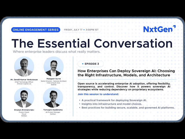 The Essential Conversation Episode 3: Sovereign AI in Focus