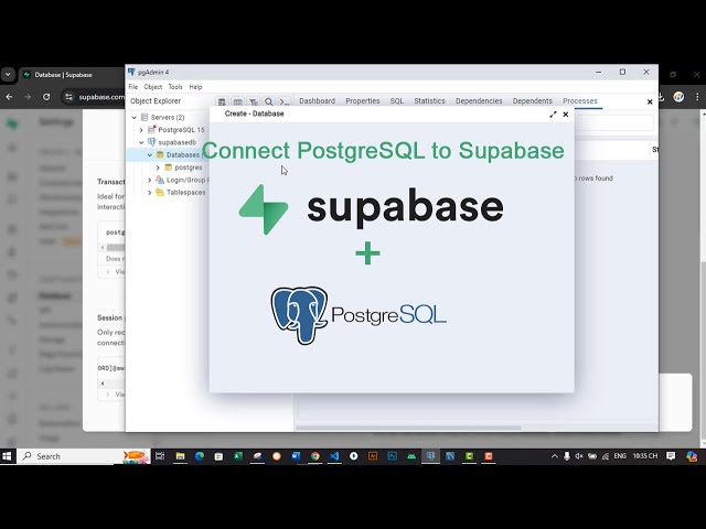 Supabase connect Postgresql Server [Update 2025]