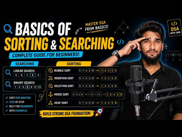 Sorting | Searching in Java 🔥...