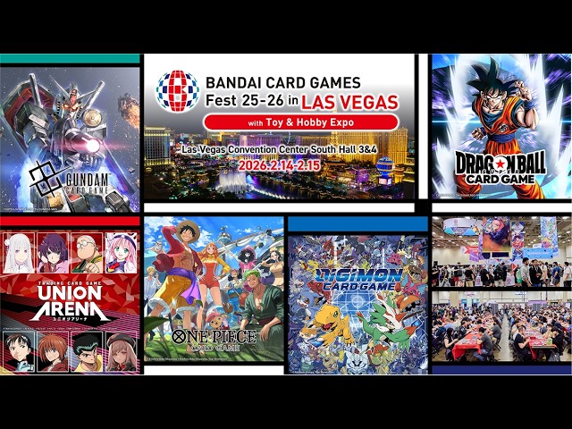 BANDAI Card Games Fest 25-26 in Las Vegas with Toy & Hobby Expo | Day 2