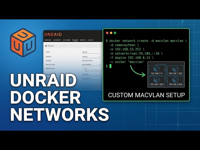 How to create a custom docker network on Unraid