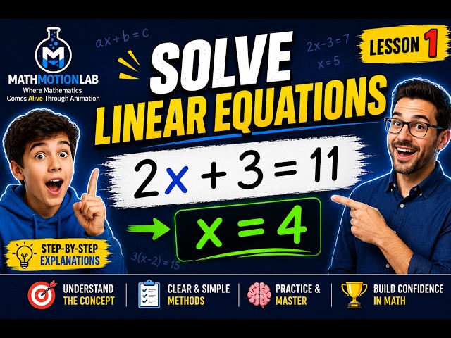How to Solve Linear Equations (Step-by-Step) | College Algebra | Lesson 1