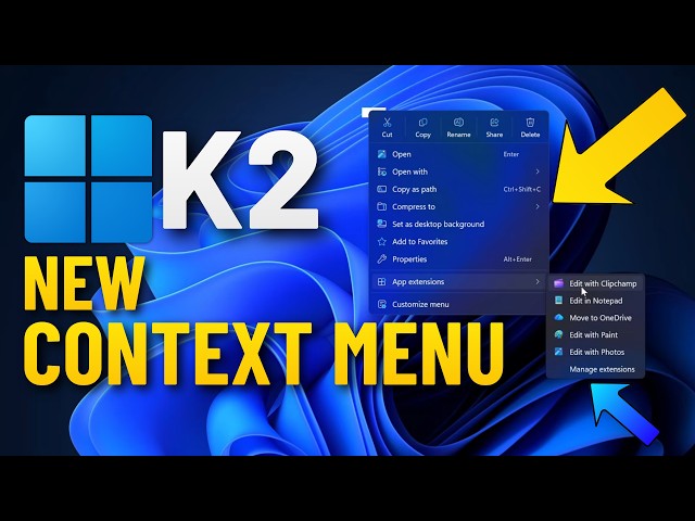 Finally! A Fully Customizable Context Menu is Coming to Windows 11 (K2)