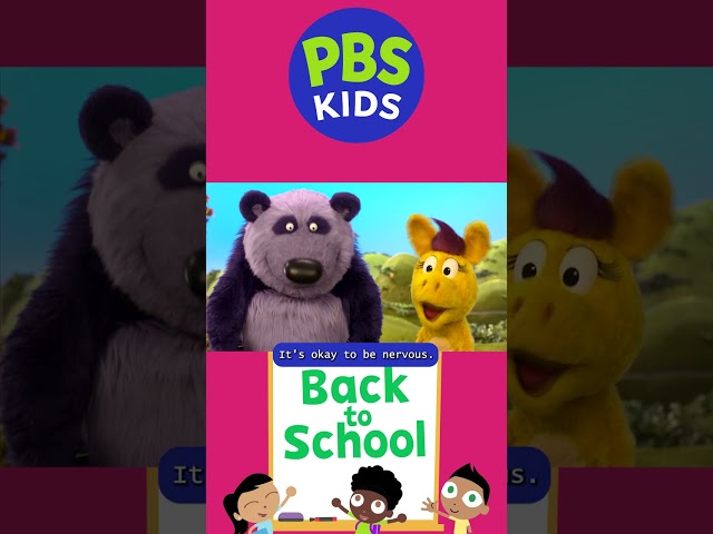 It's okay to be nervous on the first day of school. PBS Kids is here to help. #pbs #pbskids #backtos