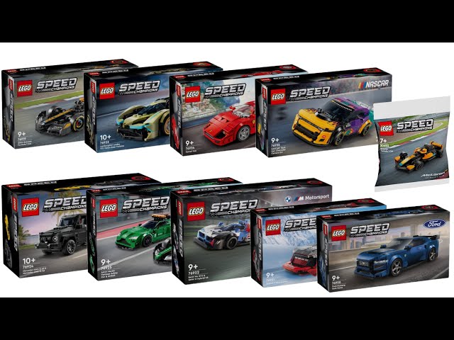 All LEGO Speed Champions 2024 sets Compilation/Collection Speed Build