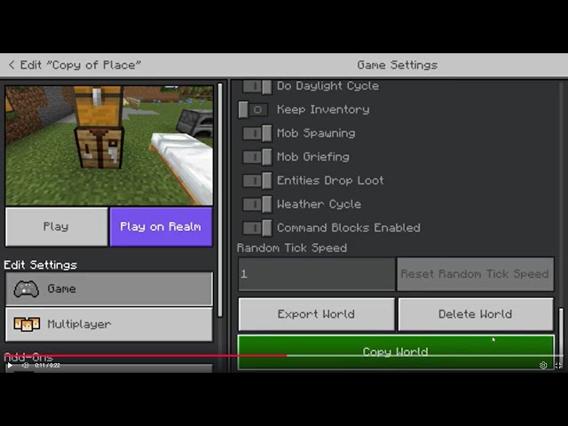 Minecraft Bedrock PE: How to Save and BACK UP your World