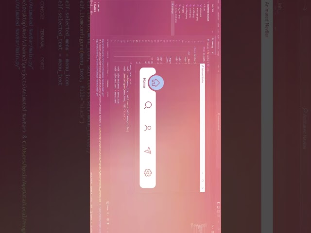 Magic Navigation Menu with Python [ tkinter ]