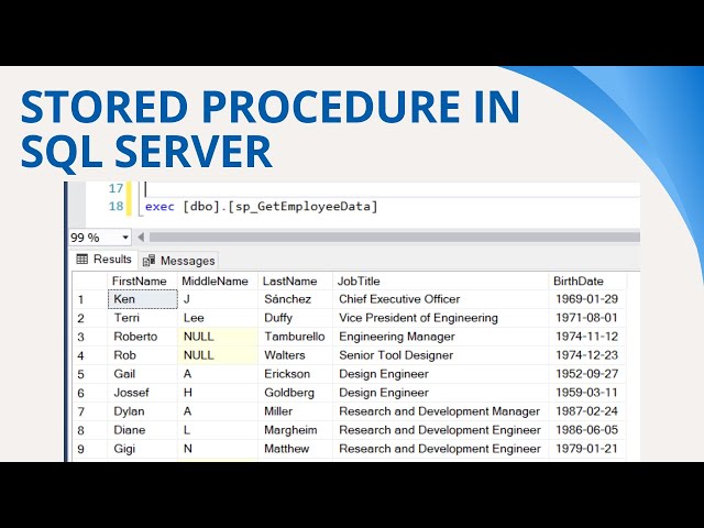 71 Stored procedure in SQL Server