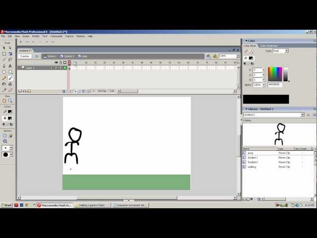 How to make a game in flash.