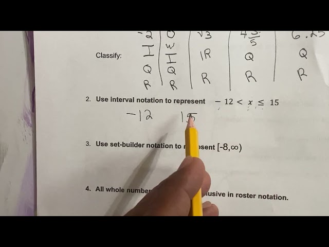 Convert inequality to interval notation