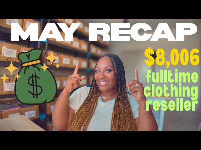 my HIGHEST sales month EVER | SOLO FULL-TIME CLOTHING RESELLER on Poshmark, Ebay, Depop & Mercari