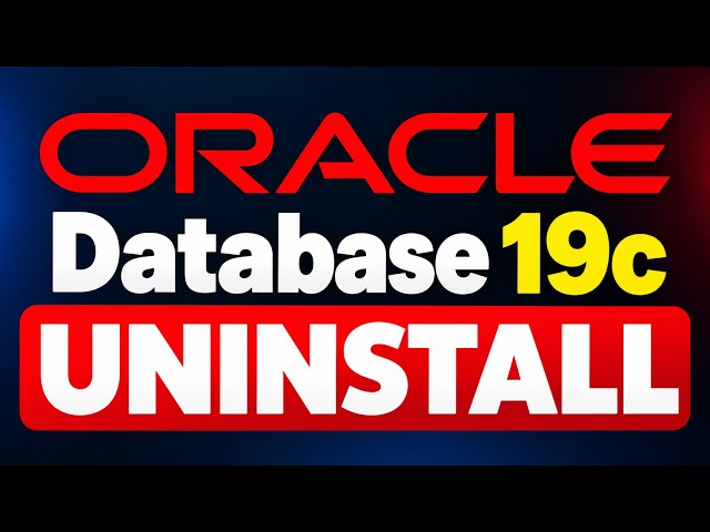 How to Completely Uninstall Oracle Database 19c from Windows 10/11