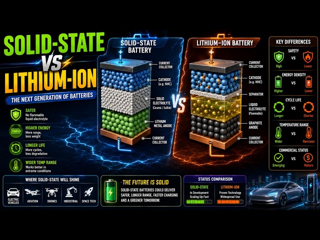 Solid-State vs Lithium-Ion Batteries | Future Battery Technology Explained 🔋⚡ | 3D DECODE