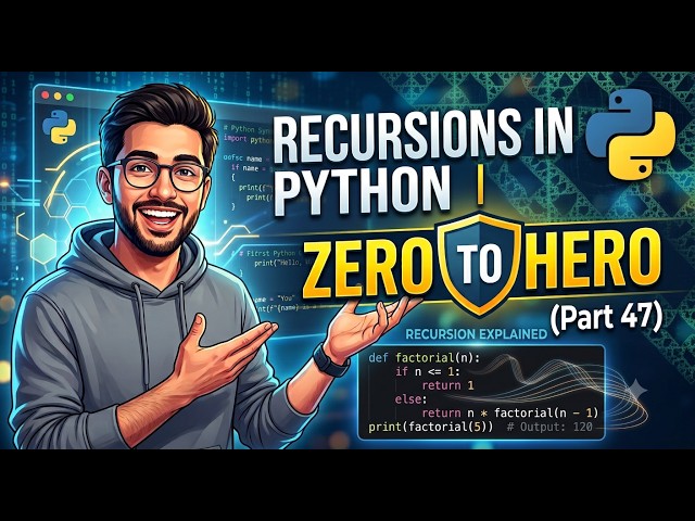 Recursions in Python | Zero to Hero (Part 47)
