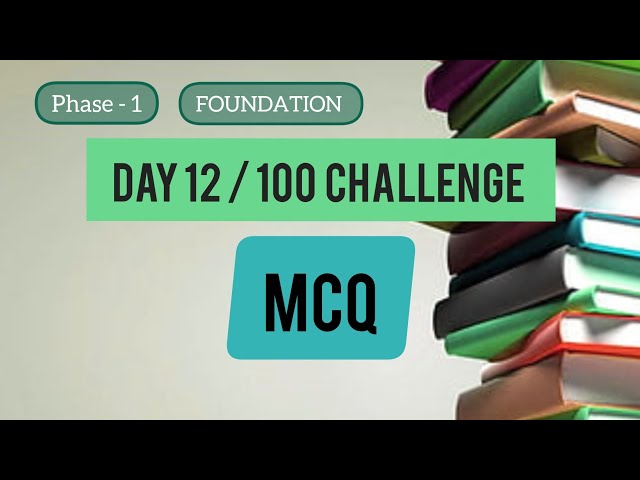 Day 12/100 Mcq | Ugc net Exam Paper1 & Paper2 Computer science #ugcnet 