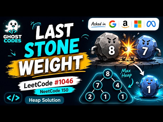 Last Stone Weight Explained in 8 Minutes | Heap Intuition + C++ Solution | LeetCode 1046