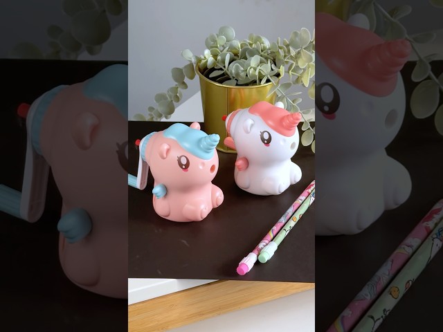 Cutest Giant Sharpener 🦄✨🌷#unicorn #sharpener #kawaii #cute #stationery #stationary #kawaii