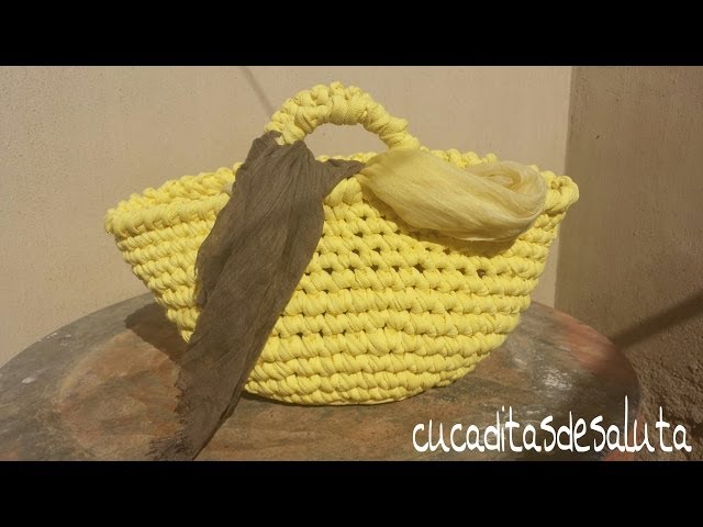 CAPAZO A TRAPILLO PASO PASO !!TUTORIAL DIY ¡¡ / Basket of Trapillo step by step.