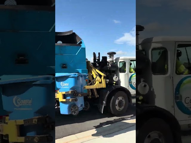J.R. on Thursday trash route (Coastal Waste ACX Heil Python)