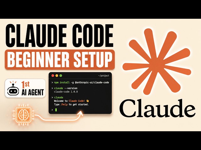 CLAUDE CODE TUTORIAL FOR BEGINNERS (2026): SETUP TO YOUR FIRST AI AGENT