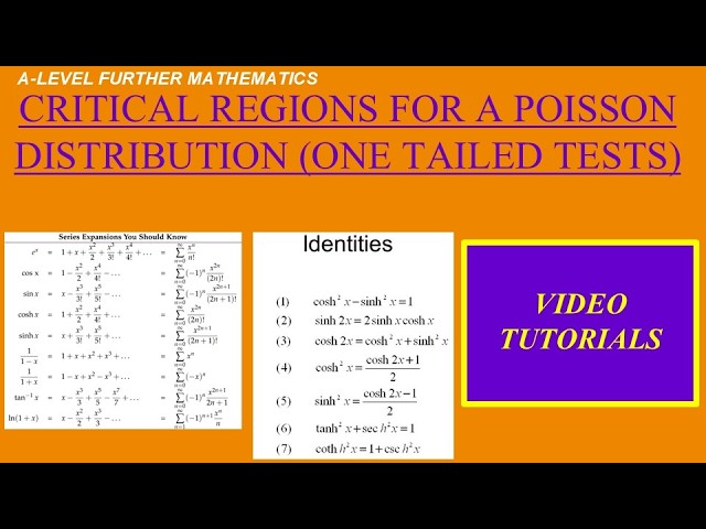 Critical region for Poisson distribution one tailed tests