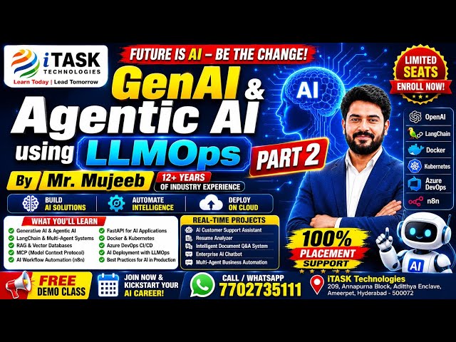 GenAI & Agentic AI Using LLMOps | Complete Hands-On Course | Mr. Mujeeb - Part2