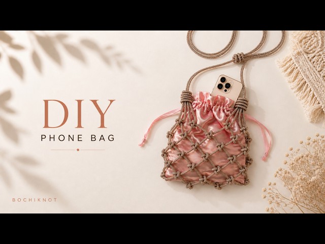 The Prettiest Macrame Phone Bag You'll Ever Make (DIY Tutorial)