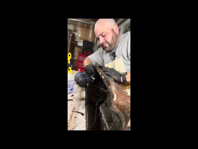 Old Mopar Parts Never Die: Reusing an LA 360 Oil Pan #automobile #automobile #offroad  #classiccar