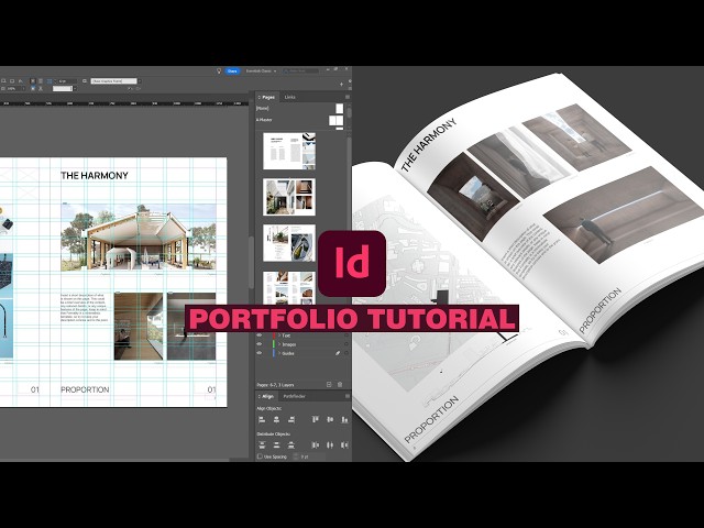 Architecture Portfolio and Indesign Tutorial for Beginners