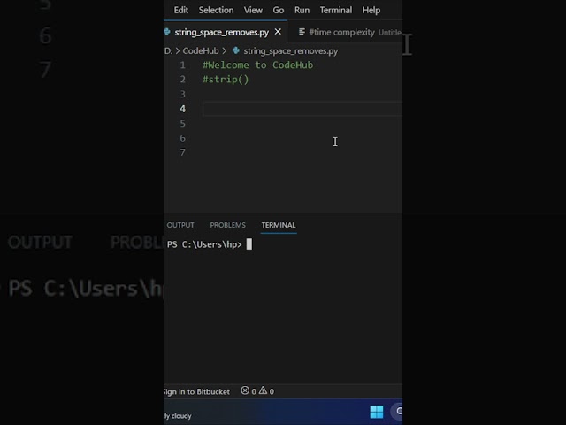 Python Strip() Method: python Tutorial | Application Use Cases | Time Complexity | #quiz @CodeHub06