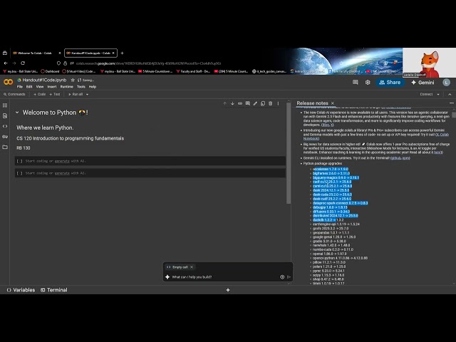 [Python] - Google Colab - Coding Tutorials