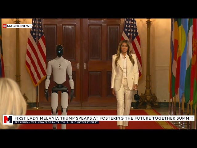 🇺🇸 First Lady Melania Trump Showcases Figure 03 Humanoid AI Robot at White House Fostering Summit